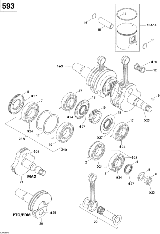 01- crankshaft and pistons 593