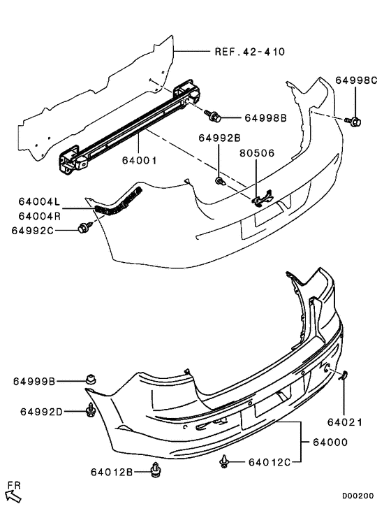 Rear bumper & support