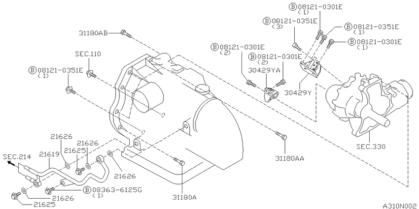 Auto transmission,transaxle & fitting