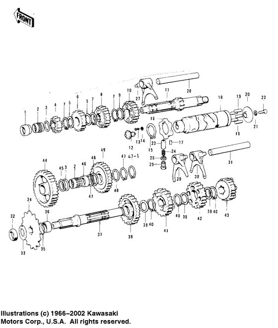 Transmission/change drum