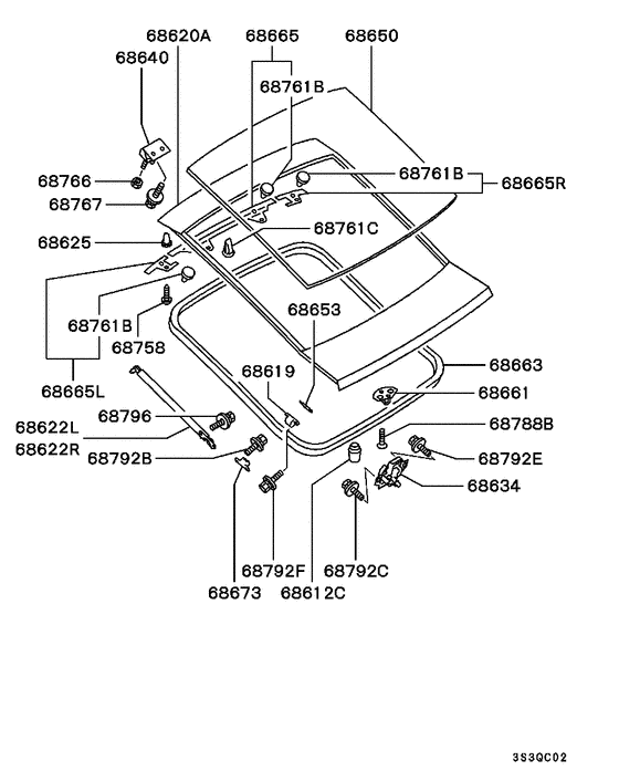 Tailgate panel & glass