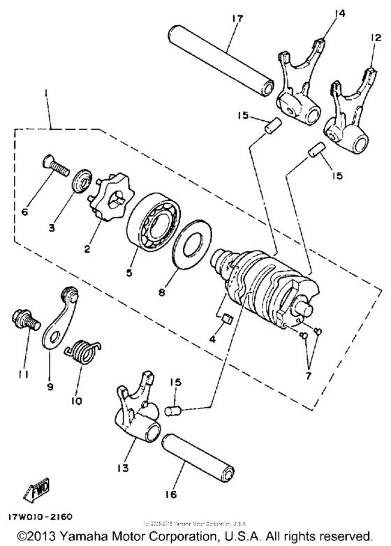Shift cam - fork
