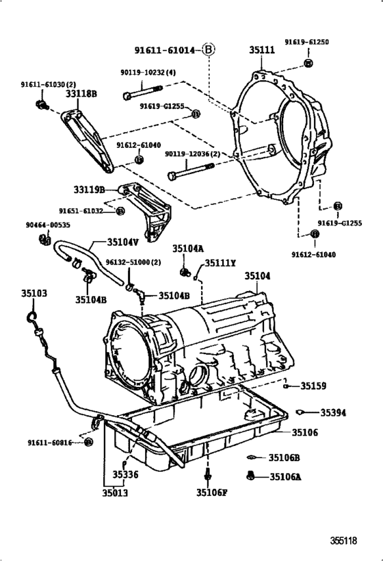 Transmission Case & Oil Pan (Atm)