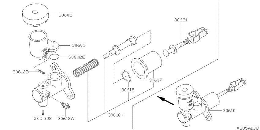 Clutch master cylinder