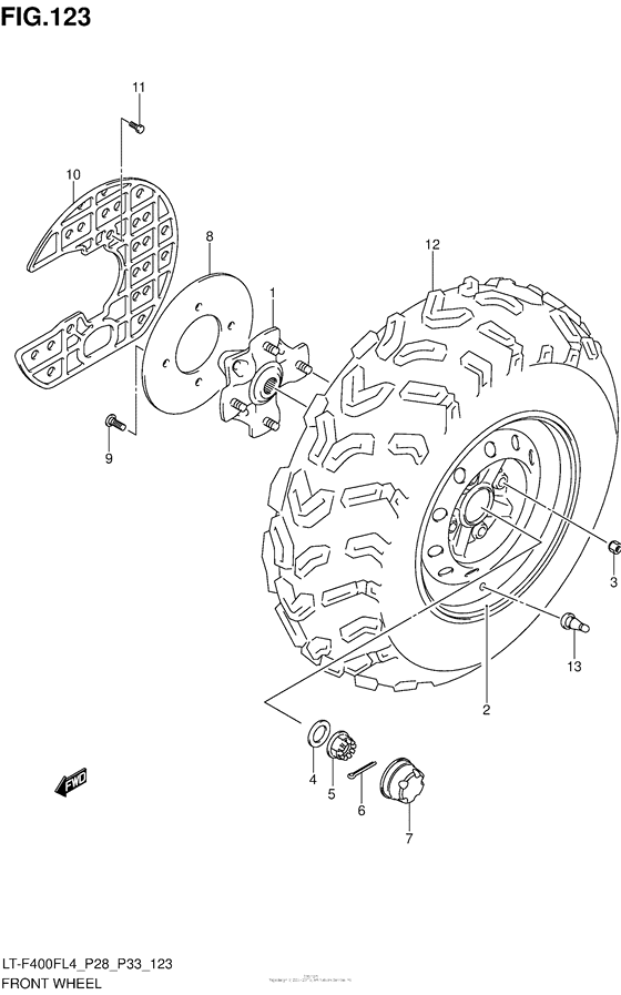 Front Wheel (Lt-F400Fl4 P28)