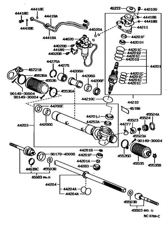 Front Steering Gear & Link