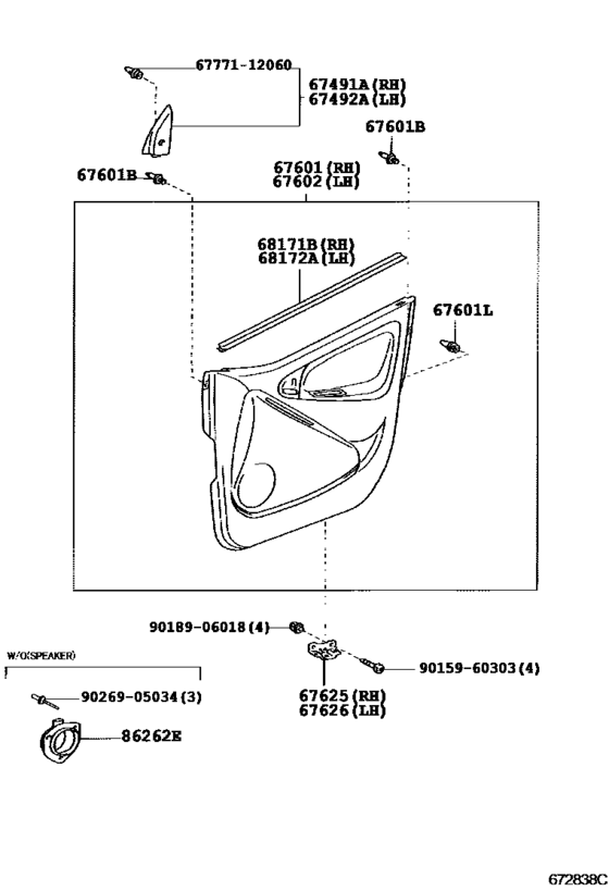 Front Door Panel & Glass