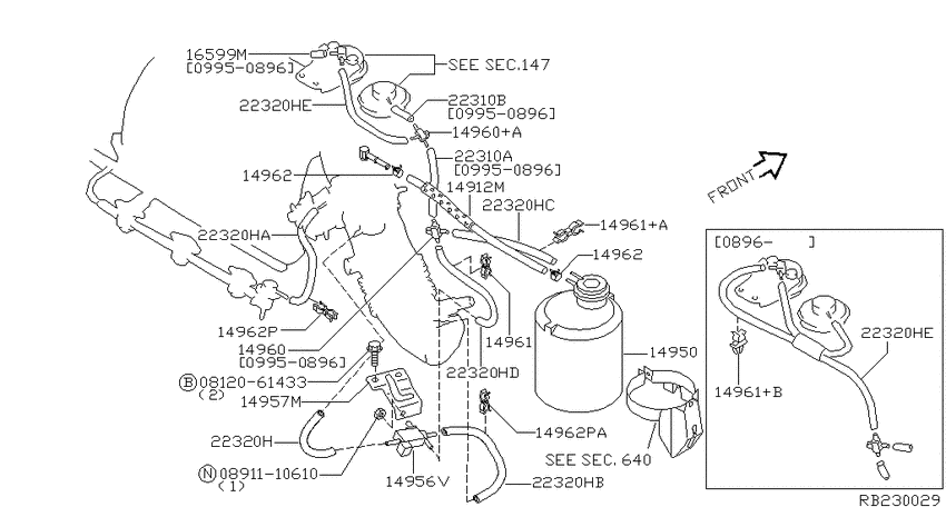 Vacuum piping