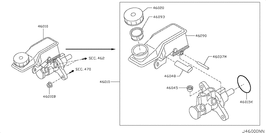 Brake master cylinder