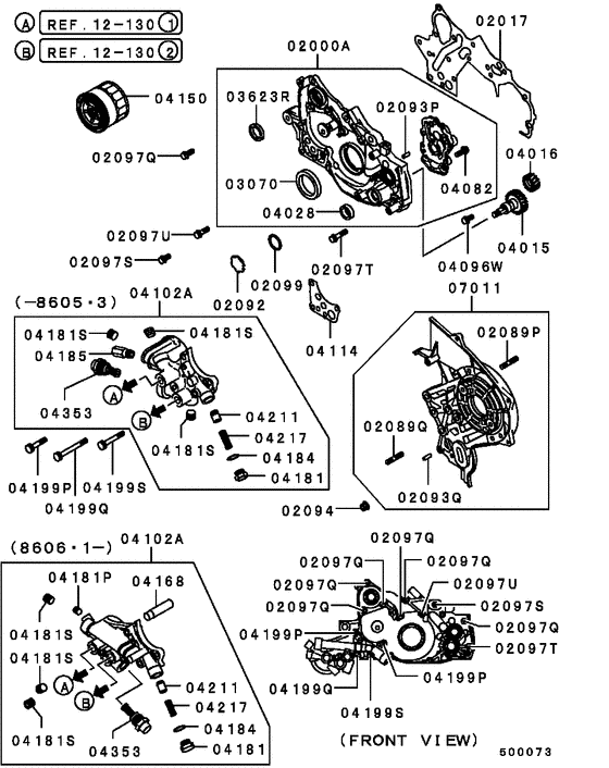 Oil pump & oil filter
