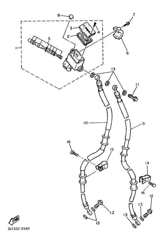 Front master cylinder