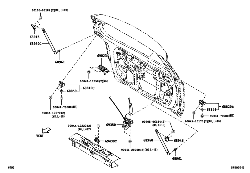 Back Door Lock & Handle