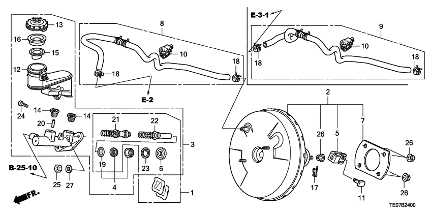 Brake master cylinder/ master power