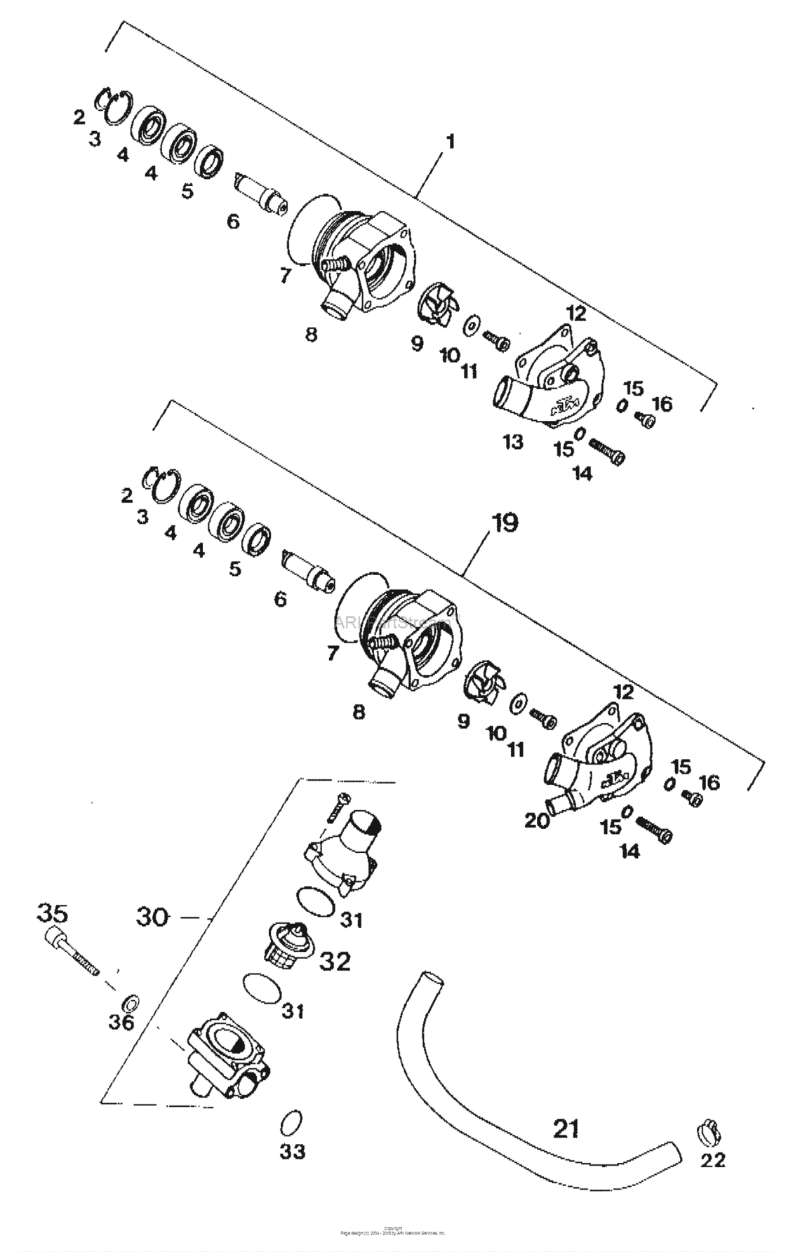 Waterpump M.driven