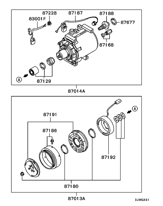 A/c condenser, piping