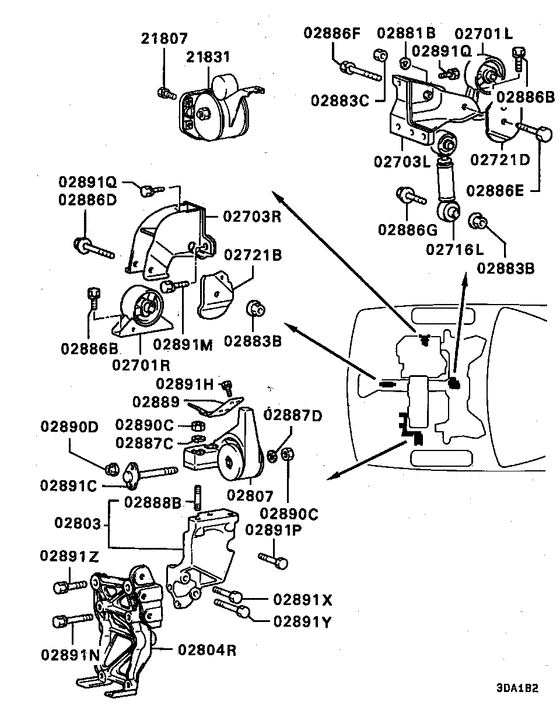 Engine mounting & support