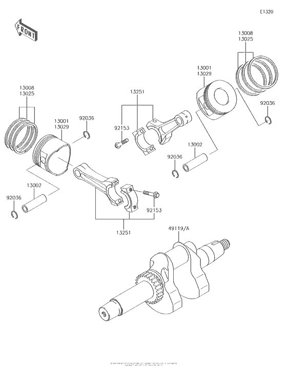 Crankshaft/piston(S)