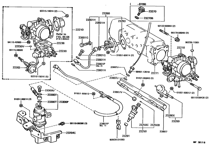 Fuel Injection System for 1986 - 1988 Toyota COROLLA AE82 | U.S.A ...