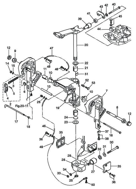Bracket (1) manual tilt