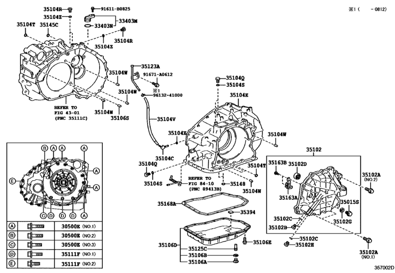Transmission Case & Oil Pan (Atm)