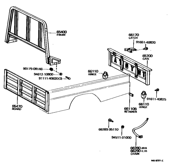Rear Body Guard Frame & Tail Gate