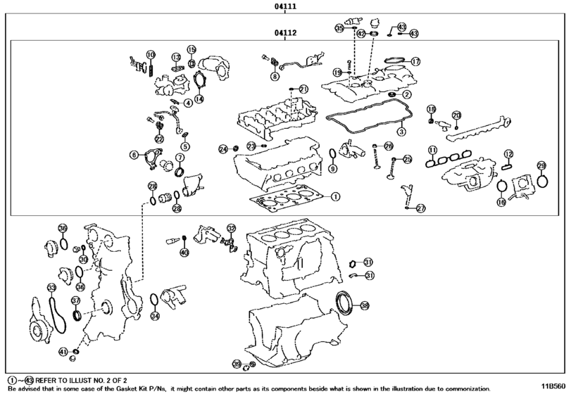 Engine Overhaul Gasket Kit