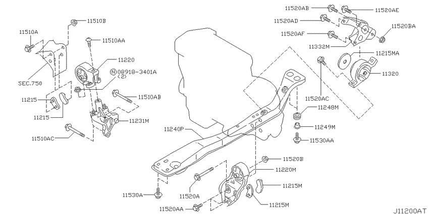 Engine & transmission   mounting