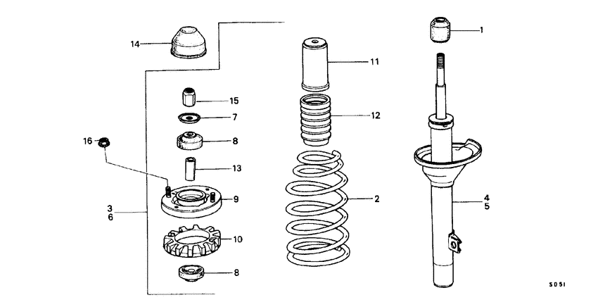 Rear shock absorber