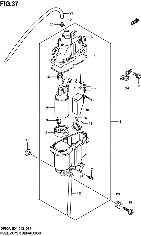 Fuel vapor separator