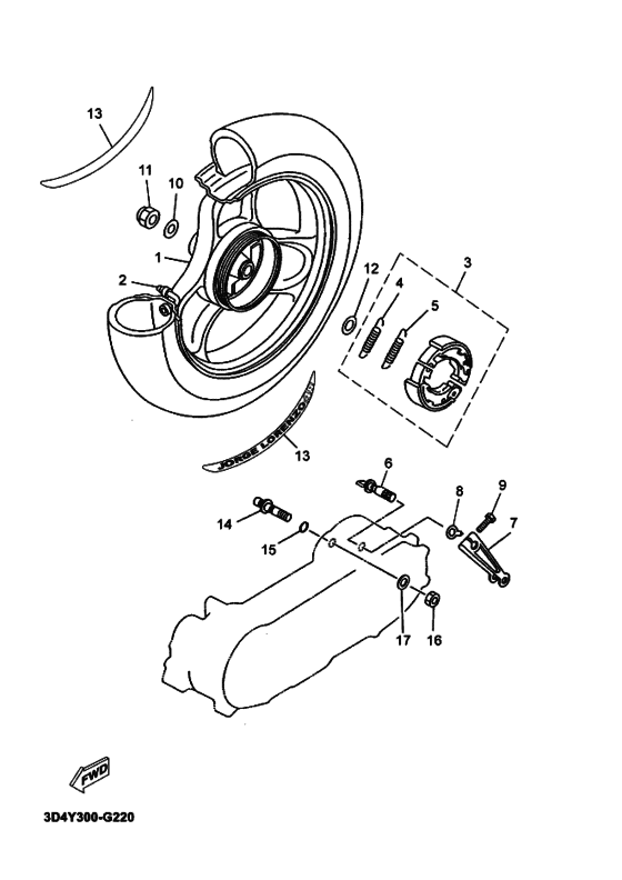 Rear wheel