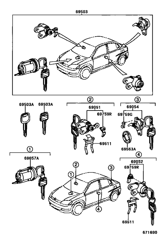 Lock Cylinder Set
