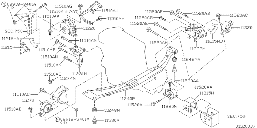 Engine & transmission   mounting