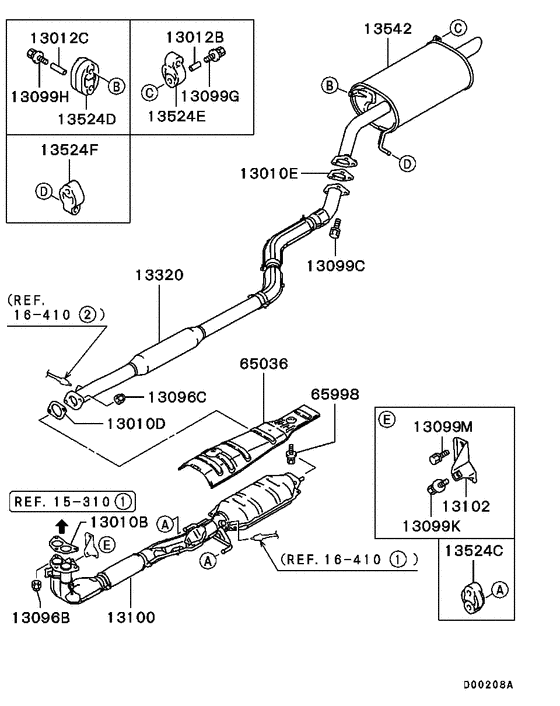 Exhaust pipe & muffler