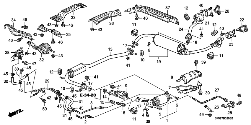 Exhaust pipe/silencer