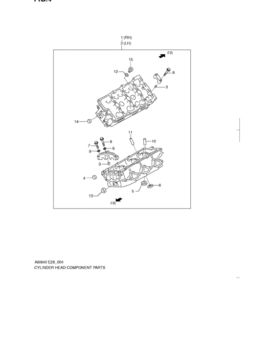 Cylinder head component parts