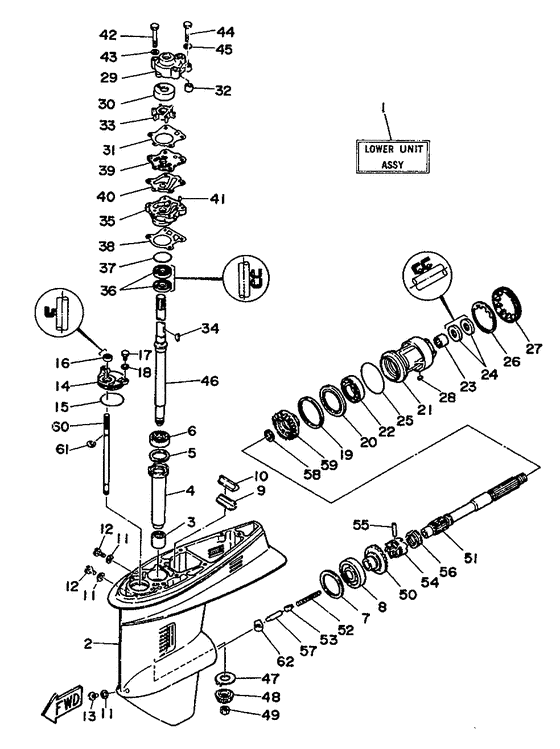 Lower casing drive 1