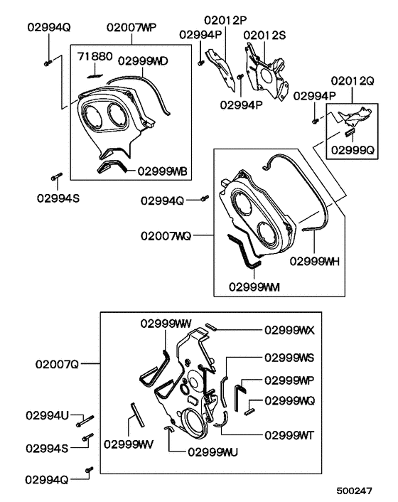 Cover,rear plate & oil pan