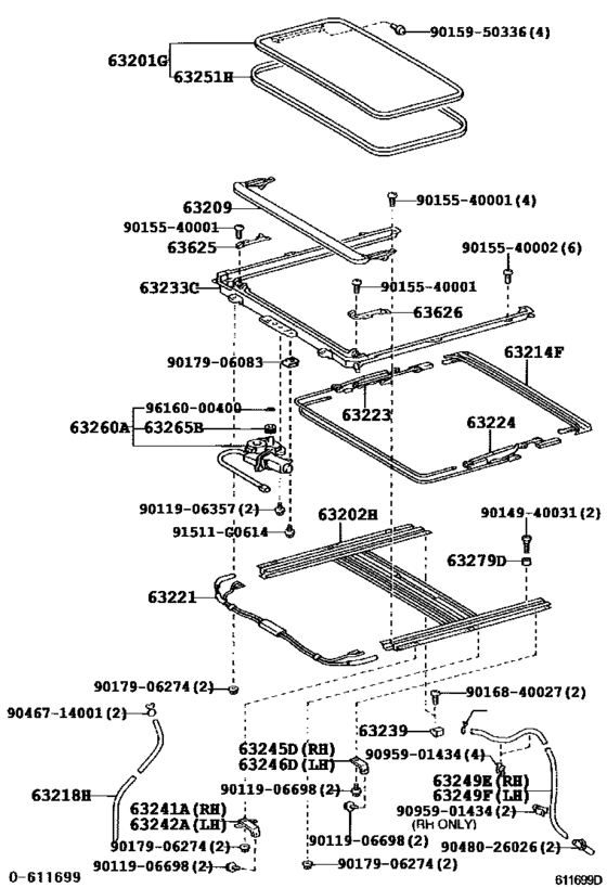 Roof Panel & Back Window Glass