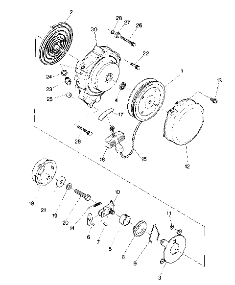 Recoil starter assembly