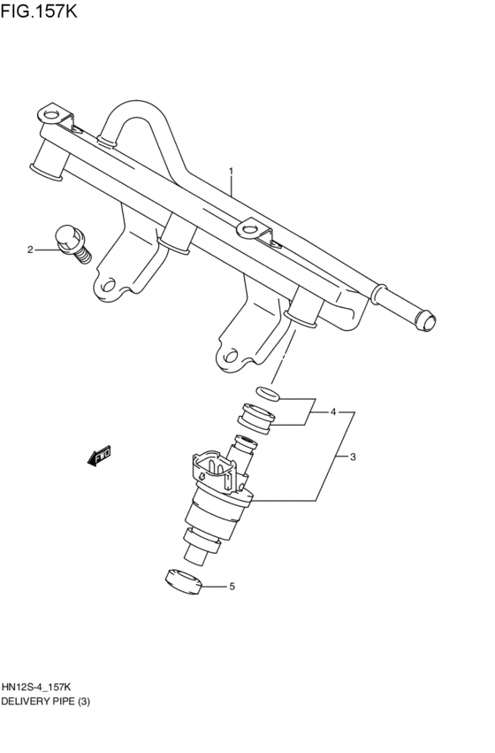 delivery pipe / fuel injector