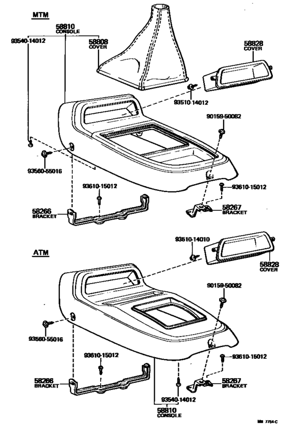 Console Box & Bracket