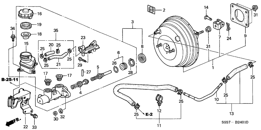 Brake master cylinder/ master power