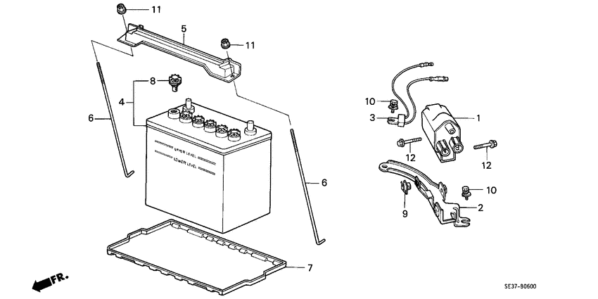 Ignition coil/battery