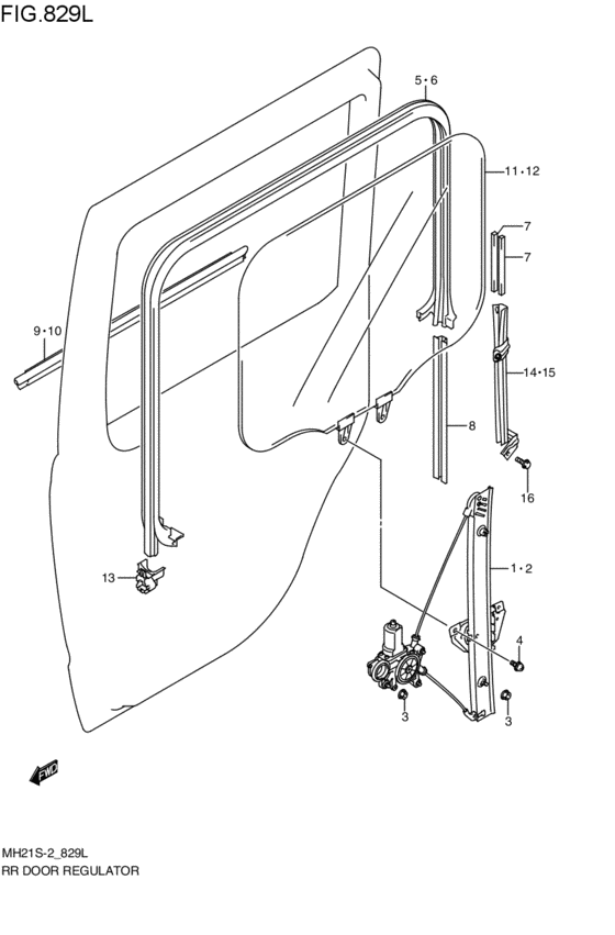 rear door regulator