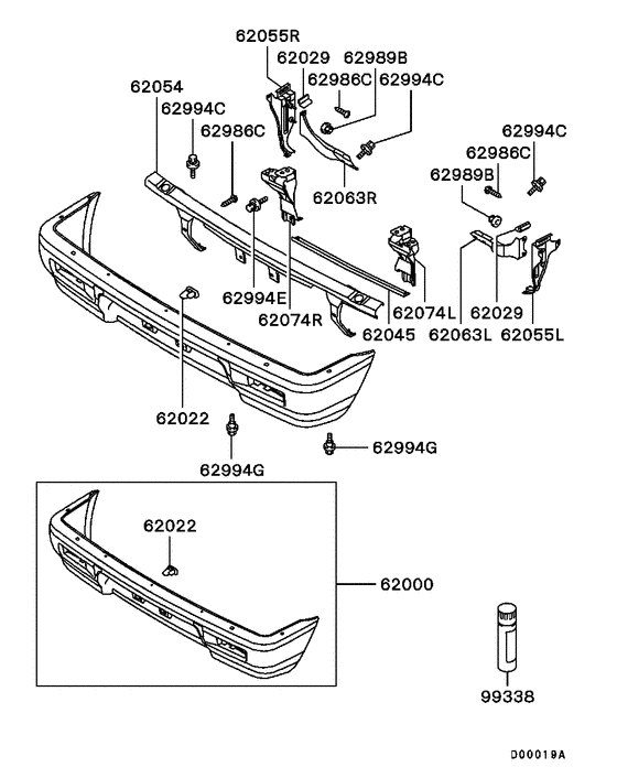 Front bumper & support