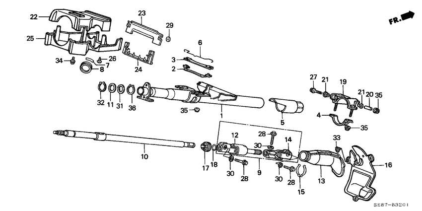 Steering column