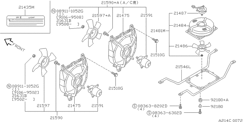 Radiator, shroud & fitting
