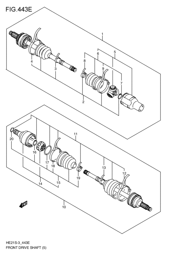 front-drive shaft