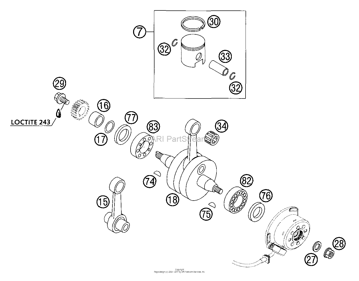 Crankshaft, Piston