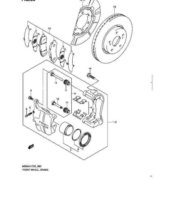 Front wheel brake